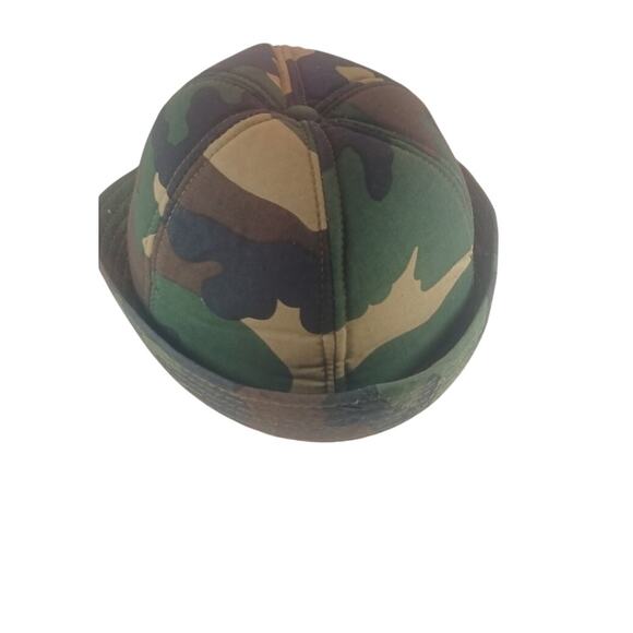 Vintage YR Headwear M81 Woodland Camouflage Fitted Patrol Cap - Picture 3 of 8